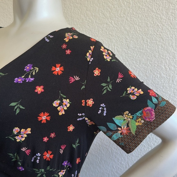 JOHNNY WAS Nani Twist-Front Mini Shift Dress - Picture 8 of 10